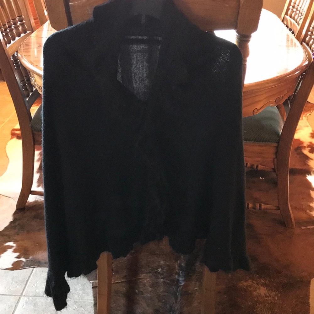 Black sweater shawl!